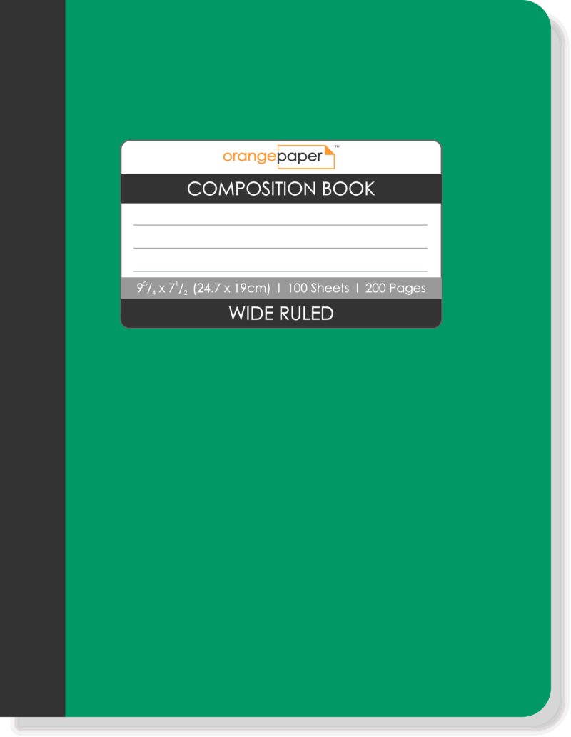 Solid Color Composition Book, Wide Ruled, 100 Sheets, 24.7 x 19 cm - Image 4