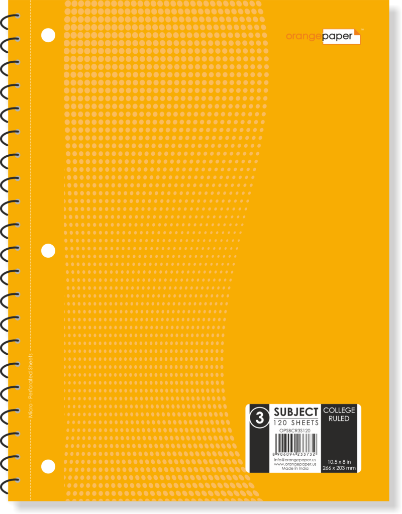 3 Subject book, college Ruled, 120 Sheets, 10.5 x 8 in - Image 4