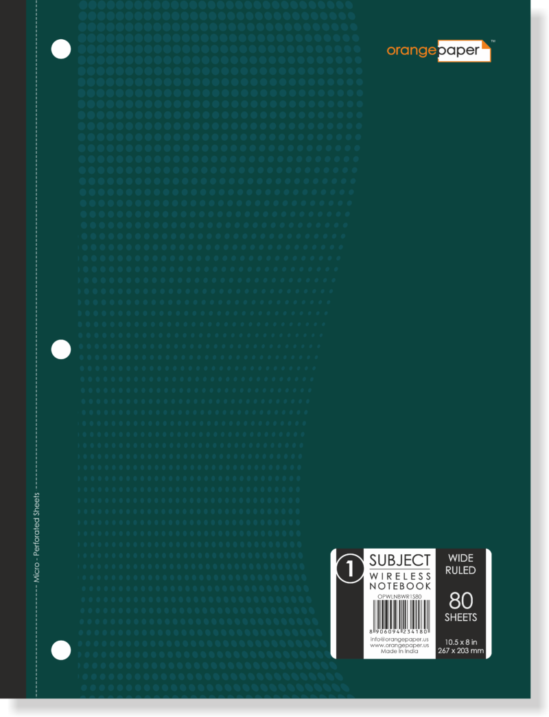 1 Subject Book, Wide Ruled, 80 Sheets, 10.5 x 8 in, wireles - Image 2