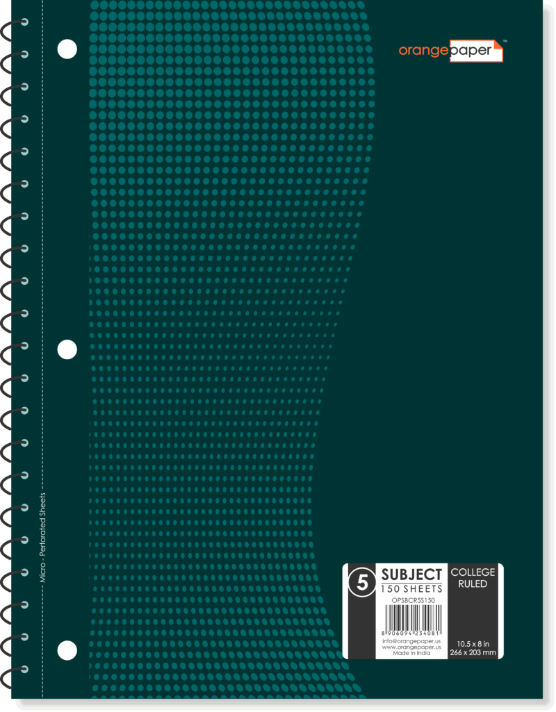 5 Subject book, college Ruled, 150 Sheets, 10.5 x 8 in - Image 2