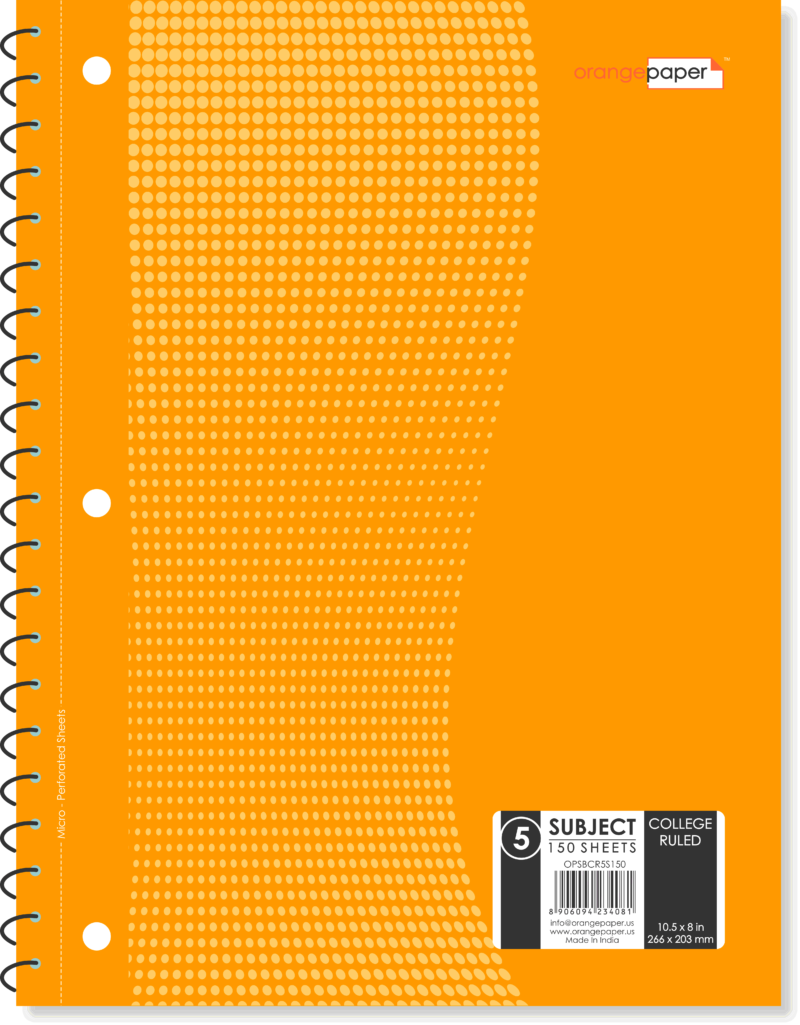 5 Subject book, college Ruled, 150 Sheets, 10.5 x 8 in - Image 4