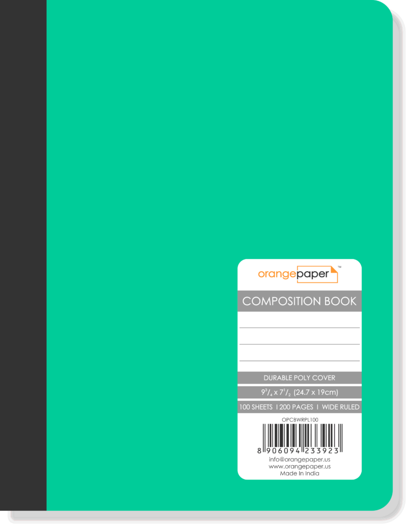 Poly Composition Book, Wide Ruled, 80/100 Sheets, 24.7 x 19 cm - Image 4