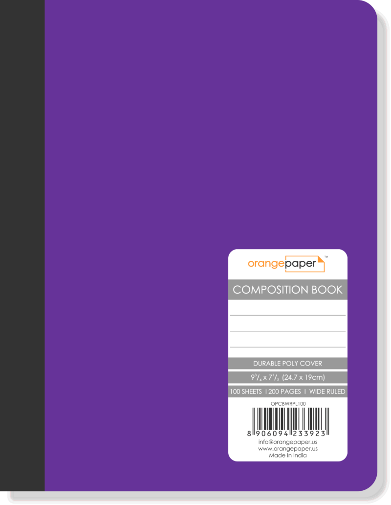 Poly Composition Book, Wide Ruled, 80/100 Sheets, 24.7 x 19 cm - Image 6