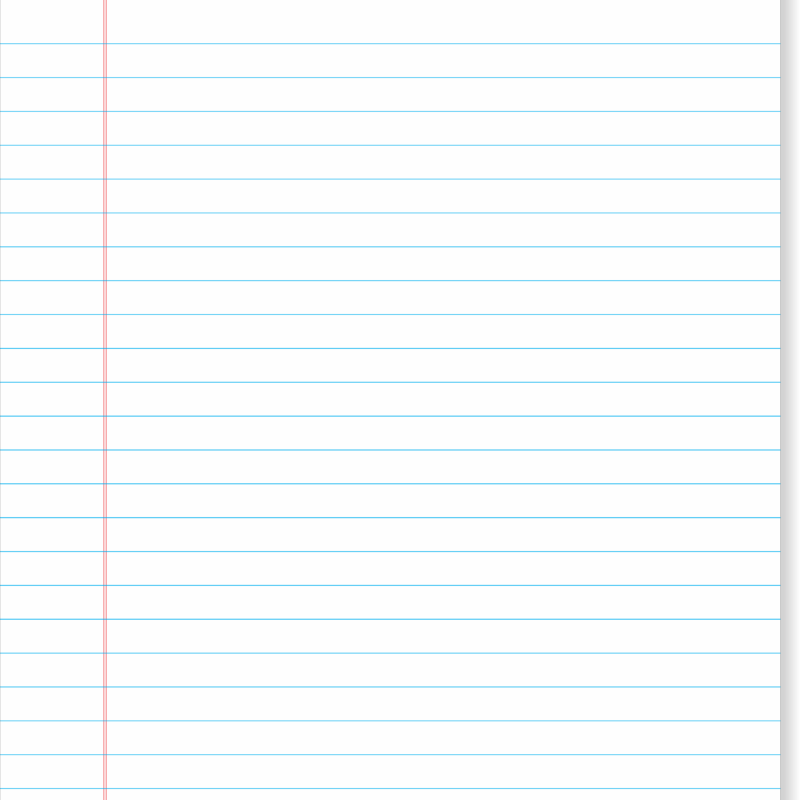 Jr.Legal pad, 80 Sheets, White, 5" x 8"