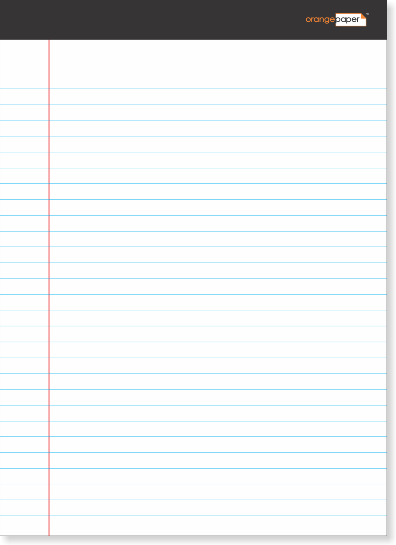 Legal pad, 80 Sheets, 11 3/4 x 8 1/2 in